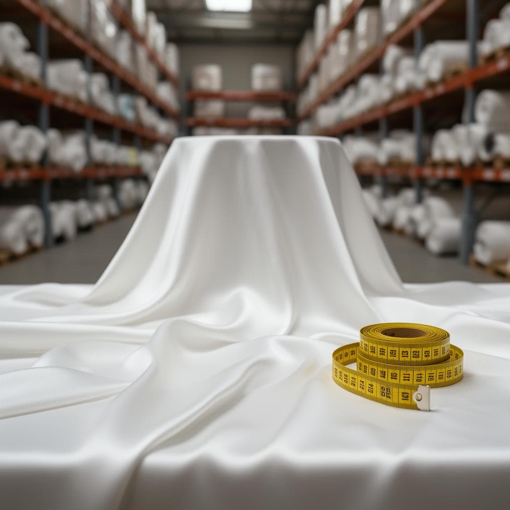 Kiswa silk fabric in warehouse