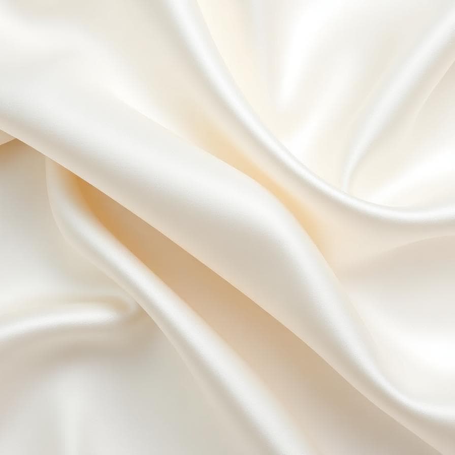 Draped silk fabric
